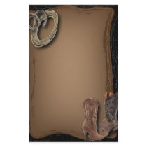 Rustic Cowboy Western Country Sationery Stationery