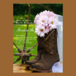 Rustic Daisies Country Bridal Shower Invitation invitations