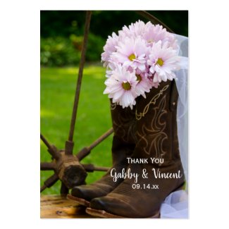 Rustic Daisy Country Wedding Favor Tags Business Cards