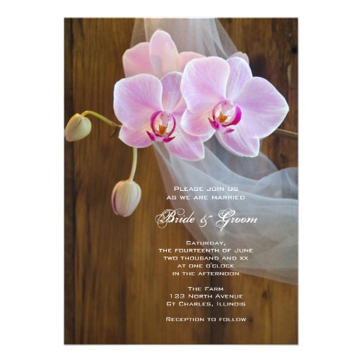 Rustic Elegance Country Wedding Invitation