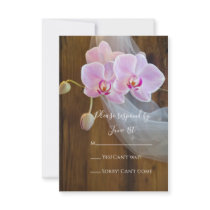 Rustic Elegance Country Wedding Response Card Personalized Announcement
