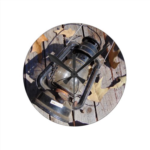 Rustic Fall Round Clock Rustic Fall Round Clock