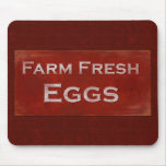 Rustic Farm Fresh Eggs Mousepad