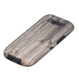 Rustic Faux Wood Texture Samsung Galaxy S3 Case