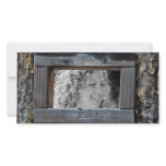 Rustic Fence Frame Photo Card
