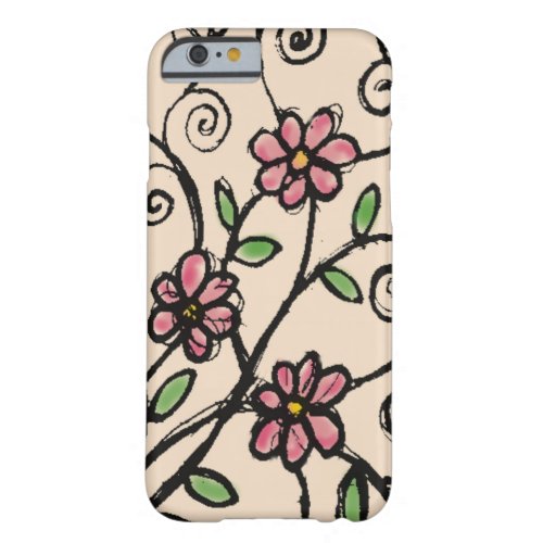 Rustic Floral Pattern Barely There iPhone 6 Case