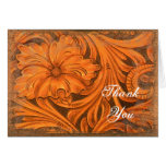 Rustic Flower Country Thank You Note Card