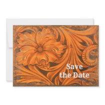 Rustic Flower Country Wedding Save the Date Invites