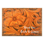Rustic Flower Country Wedding Thank You Note Personalized Invitations