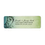 Rustic Green and Blue Bohemian Return Address labels by TheBrideShop Rustic Green and Blue Bohemian Return Address labels