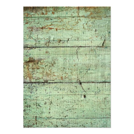 Rustic Green Barn Wood Bridal Shower Invitations