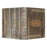 Rustic Grunge Distress Pattern School Notebook binders