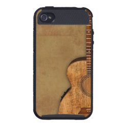 Rustic Guitar Cover For iPhone 4