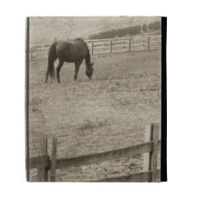 Rustic Horse Farm iPad Folio Covers