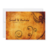 Rustic Horseshoe Wedding Invitation invitation