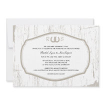 Rustic Horseshoes Barn Wedding Custom Invitation
