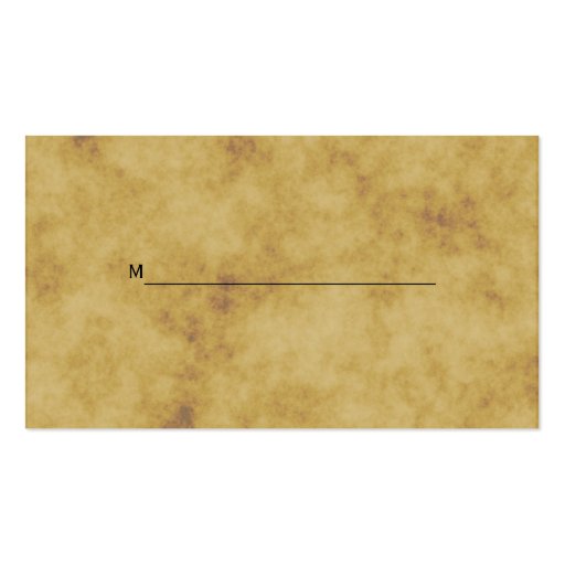 Rustic Horseshoes Distressed BG Place Cards Business Cards (back side)