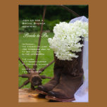 Rustic Hydrangea Country Bridal Shower Invitation invitations
