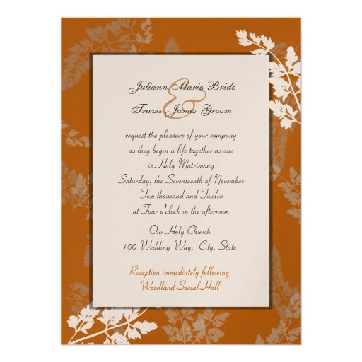 Rustic Lace Wedding Personalized Announcements
