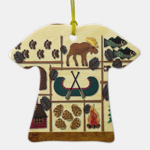 Rustic Lodge: Country Cabin Christmas Ornaments from Zazzle.
