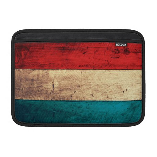 Rustic Luxembourg Flag Sleeves For MacBook Air