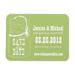 Rustic Mason Jar Save the Date magnets