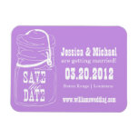 Rustic Mason Jar Save the Date magnets