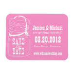 Rustic Mason Jar Save the Date magnets