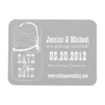 Rustic Mason Jar Save the Date magnets
