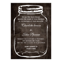 rustic mason jar wedding invites