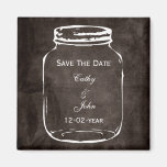 rustic mason jar wedding save the date magnets