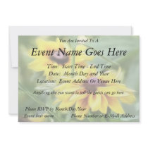 Rustic Mix Rudbeckias Personalized Announcements
