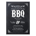 RUSTIC MODERN CHALKBOARD ENGAGEMENT PARTY BBQ invitations