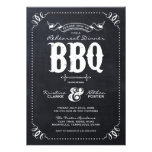 RUSTIC MODERN CHALKBOARD REHEARSAL DINNER BBQ invitations
