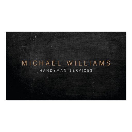 Rustic Modern Handyman, Builder Business Card