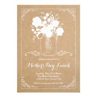 Rustic Mother's Day Invitation
