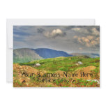 Rustic Mountain Scene; Gift Certificate Custom Invitations