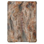 Rustic Natural Wood And Metallic Look 2 Cover For iPad Air