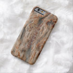 Rustic Natural Wood And Metallic Look 2 iPhone 6 Case