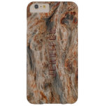 Rustic Natural Wood And Metallic Look 2 iPhone 6 Plus Case