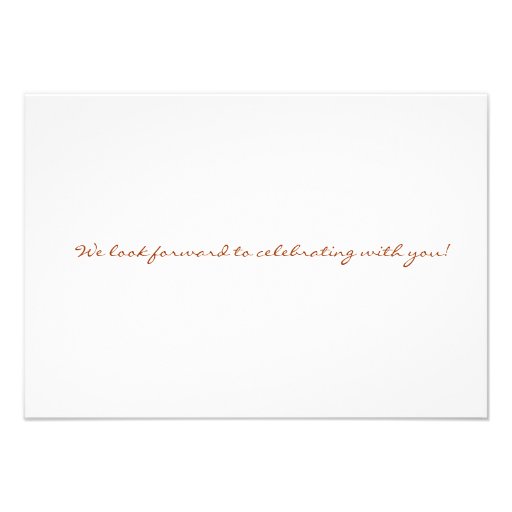 Rustic Oak Leaf Wedding RSVP Card Personalized Invite