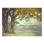 Rustic Oak Tree Romantic Bridal Shower Card