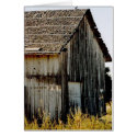 Rustic old building cards