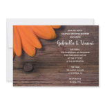 Rustic Orange Daisy Country Couples Wedding Shower invitations