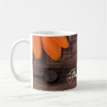 Rustic Orange Daisy Country Wedding Coffee Mug