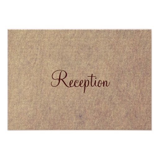 Rustic Orange Gerber Daisy Wedding Reception Cards