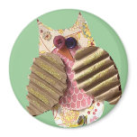 Rustic Owl Refrigerator Magnet