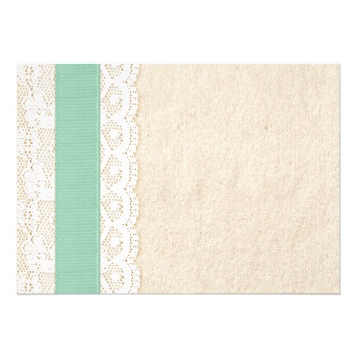 Rustic Pearls Wedding Invitations