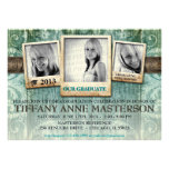Rustic Photo Graduation Announcement Invite