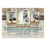 Rustic Photo Graduation Announcement Invite